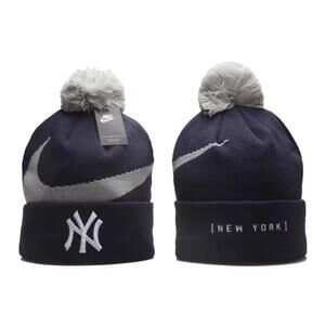 NY New York Yankees knit beanie skull cap